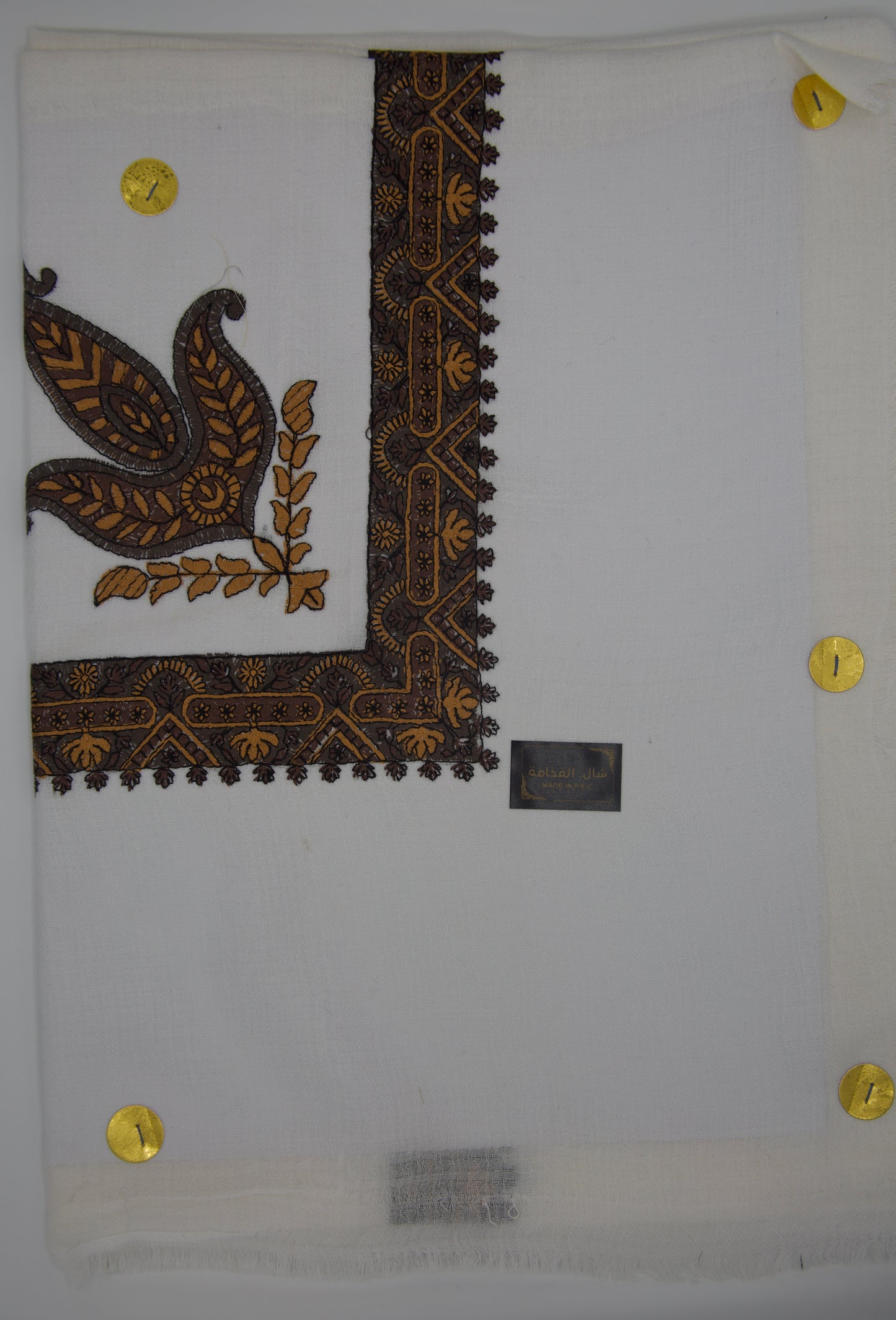 Authentic White Omani Shawl