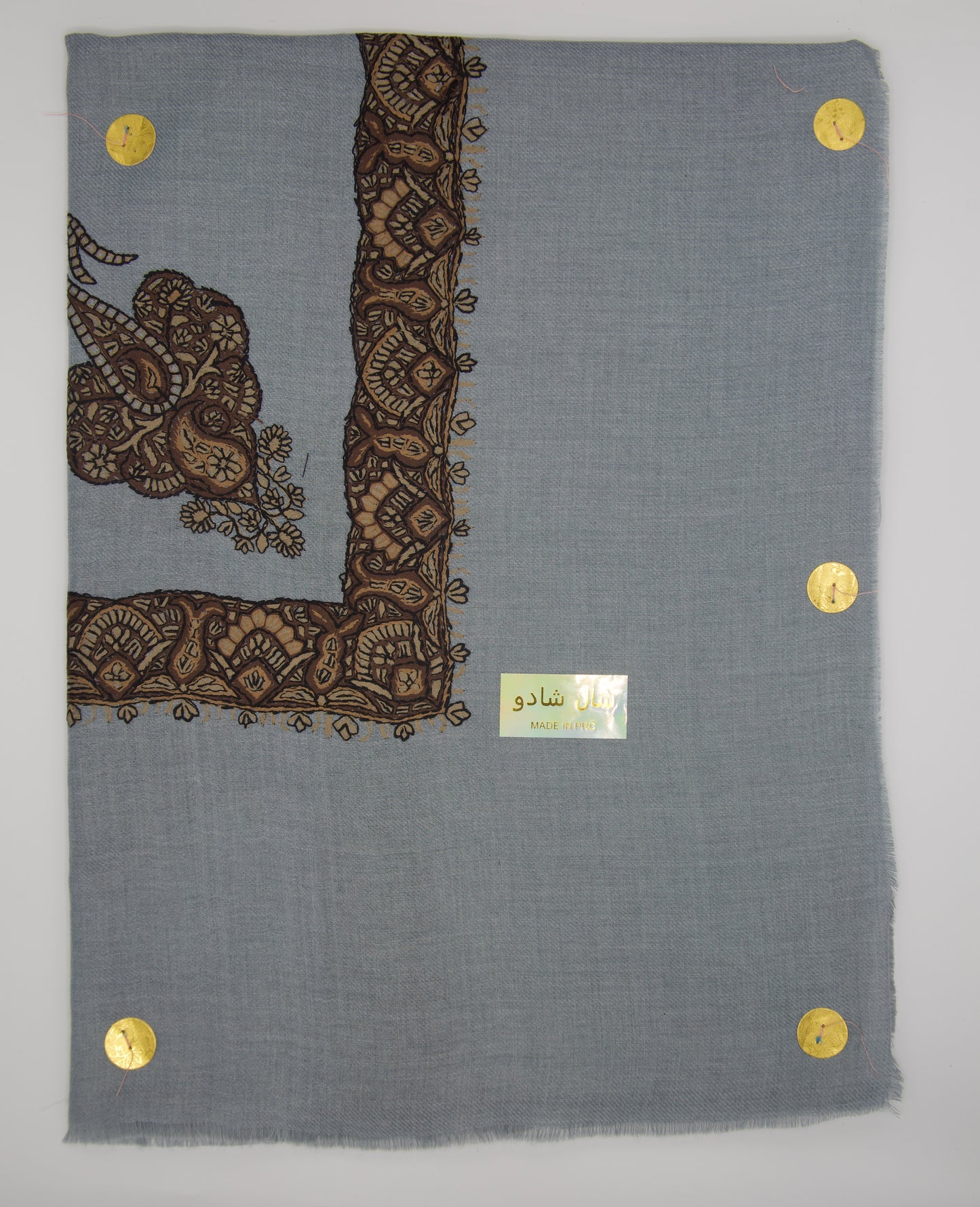 Authentic Blue Embroidered Omani Shawl