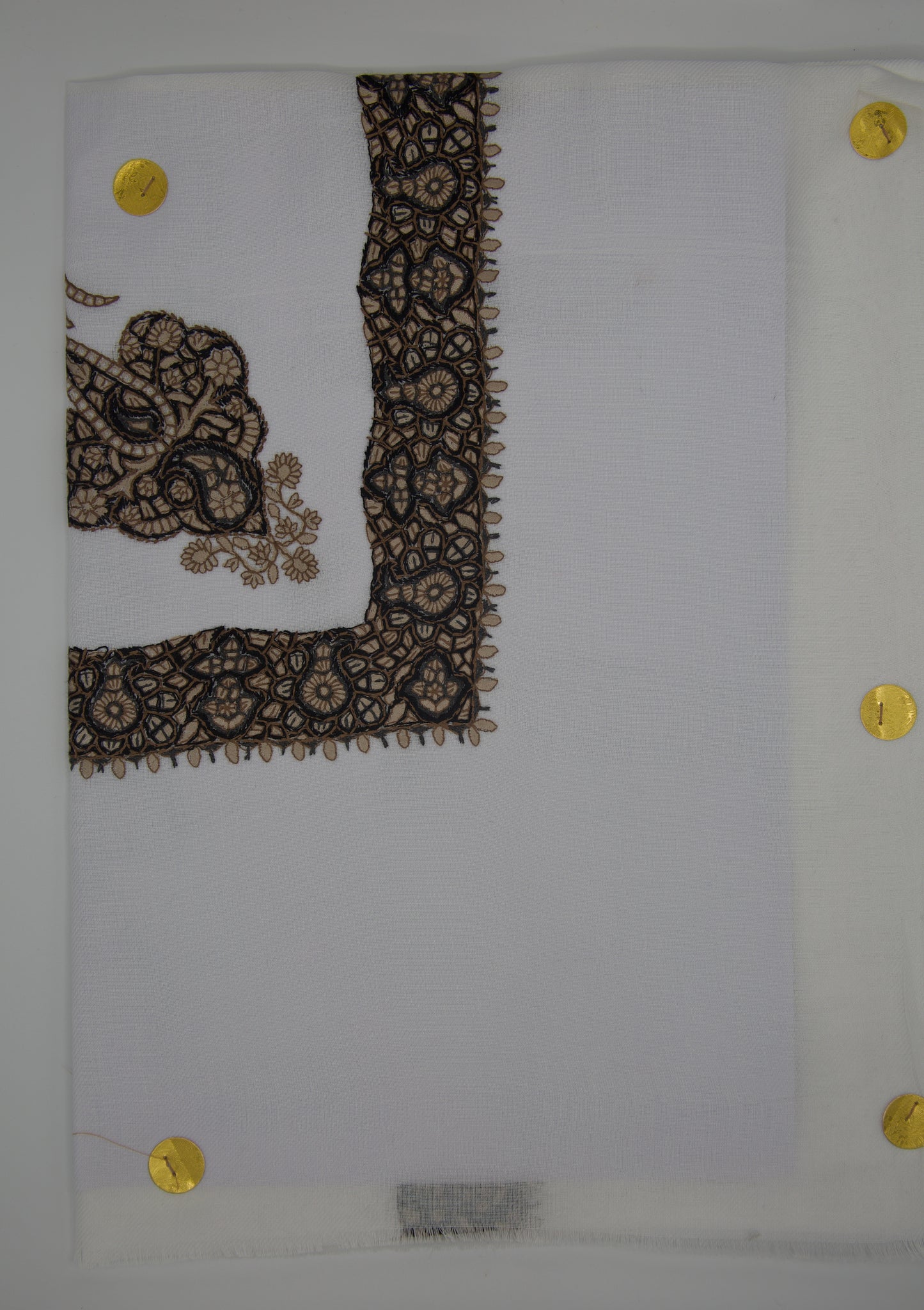 Authentic White Omani Shawl