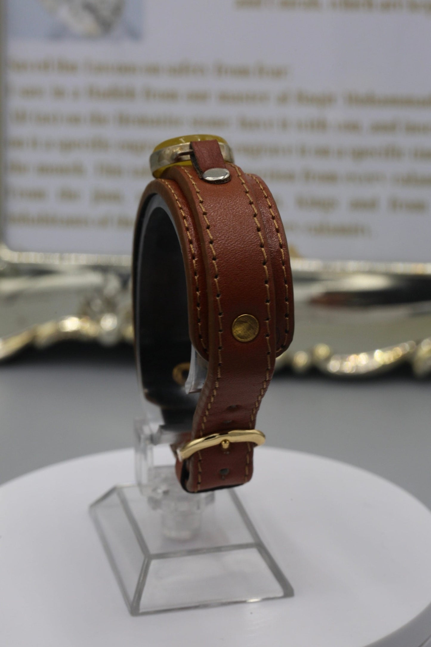 Yellow Aqeeq ‘Hirz al-Jawad’ Wristband