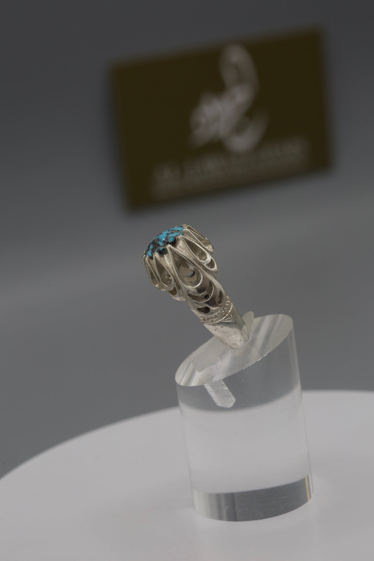 Ankabut Firouz silver men’s ring