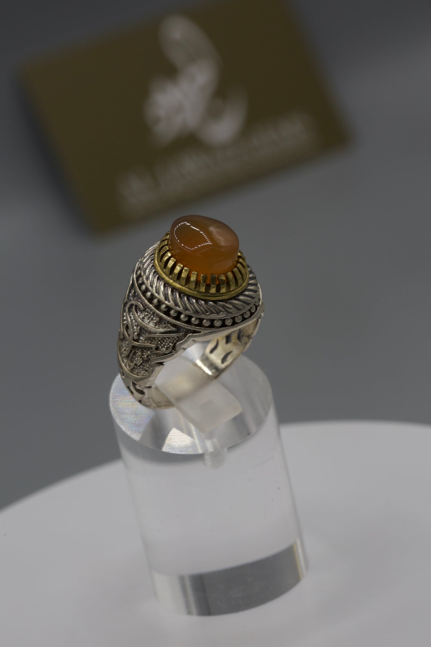 Aqeeq Yamani ‘labaik ya Hussain’ Ring