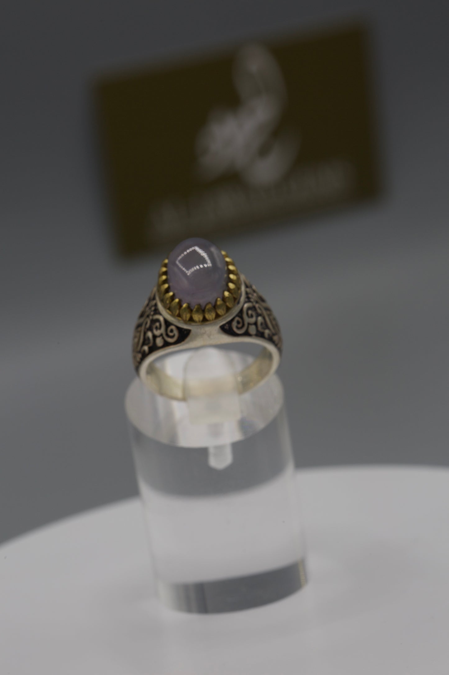 Sosani Aqeeq QalamZani silver ring