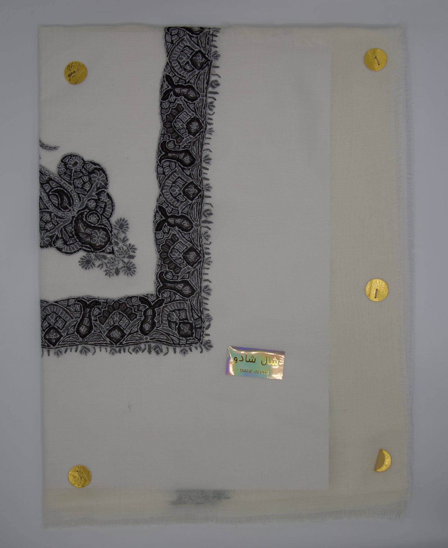 Authentic White Omani Shawl