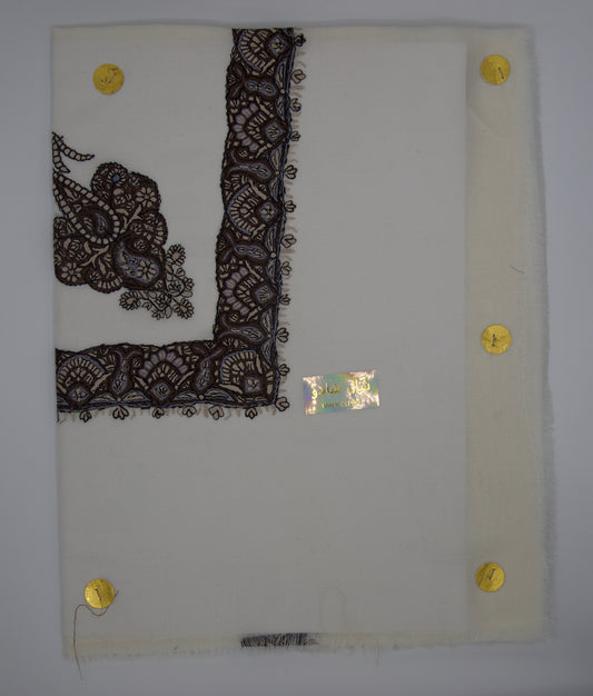 White Authentic Omani Shawl