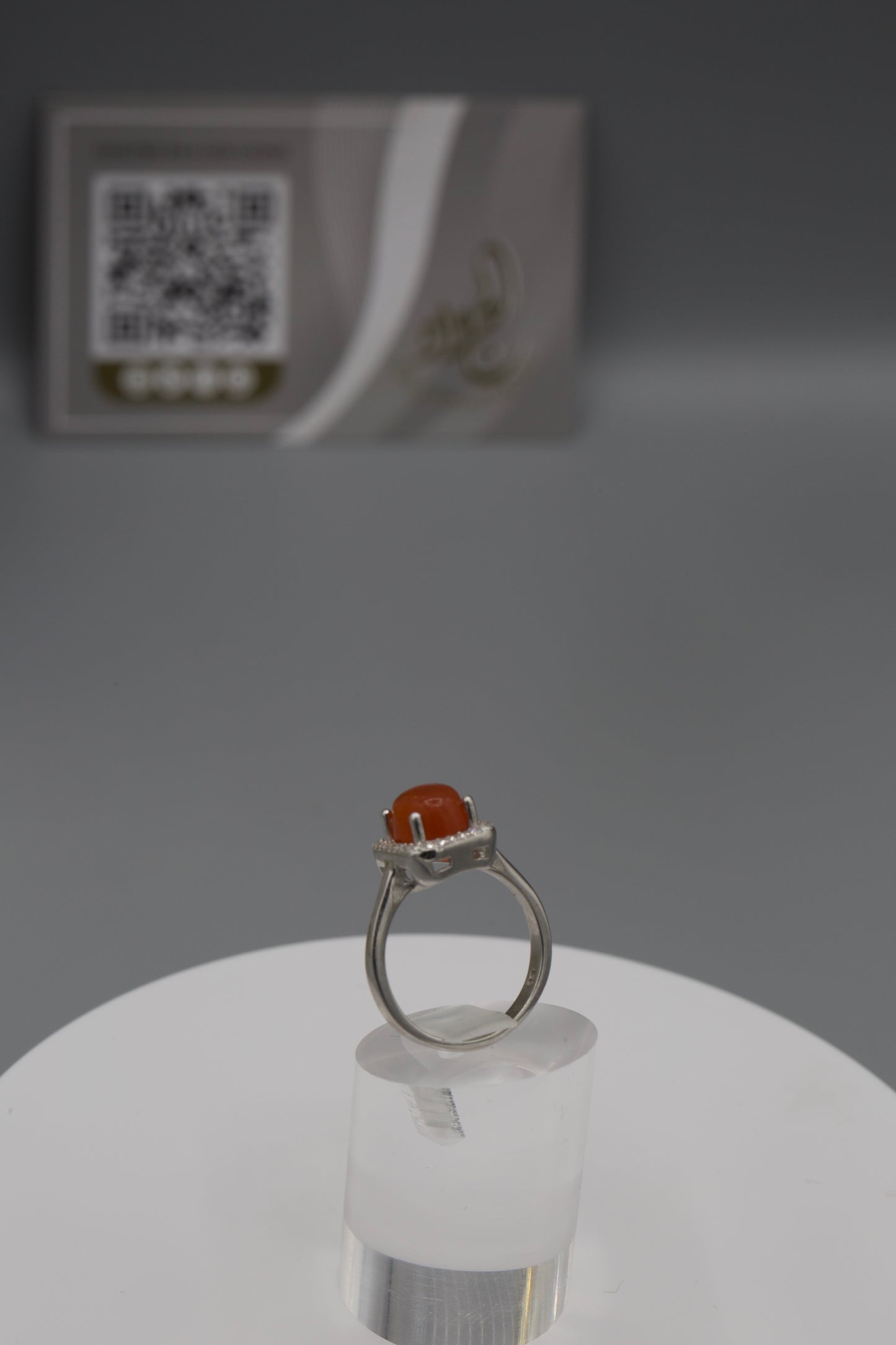 Square Female Yemeni Aqeeq ring