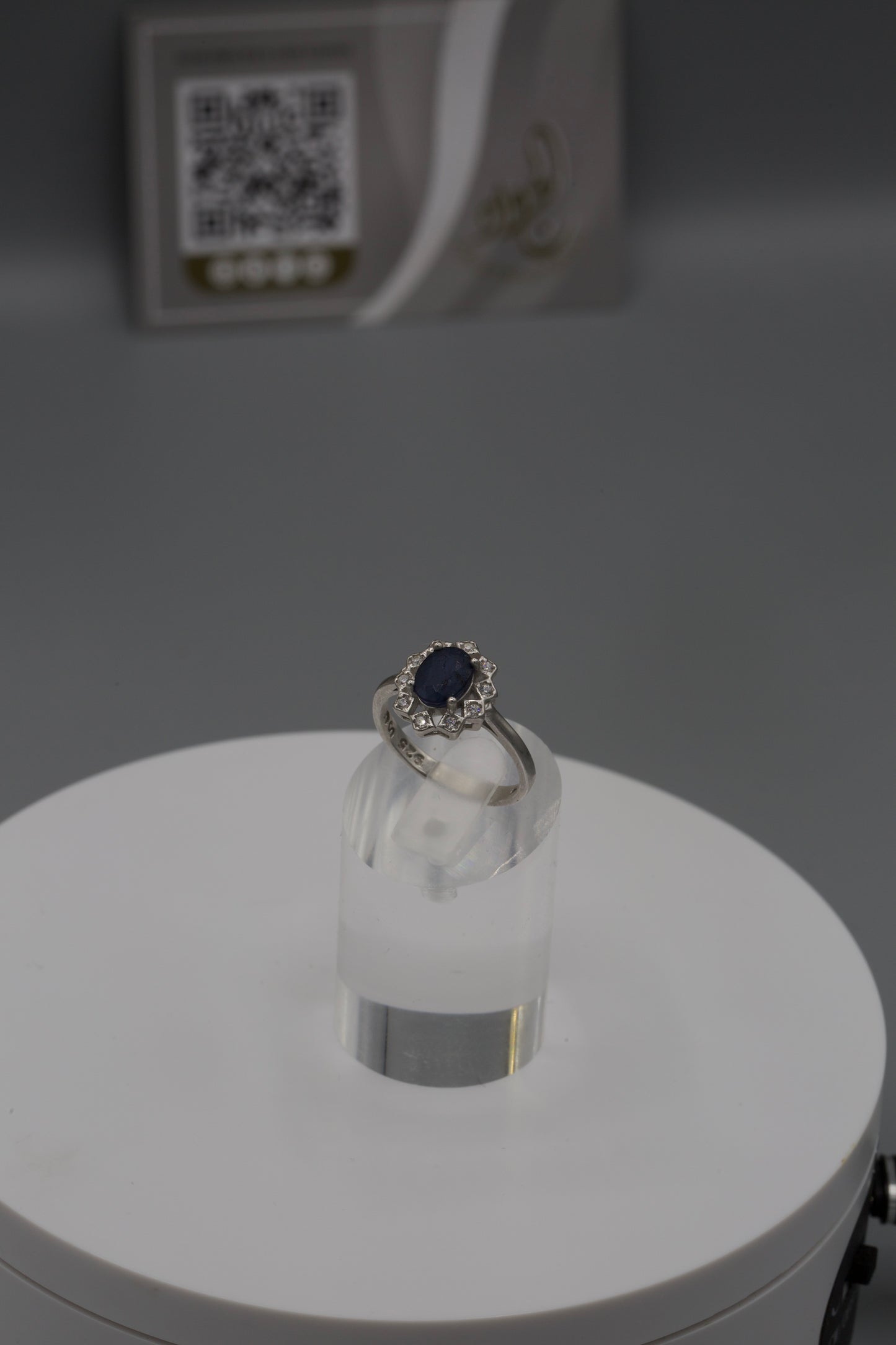 Women’s Sapphire Silver Ring [01]