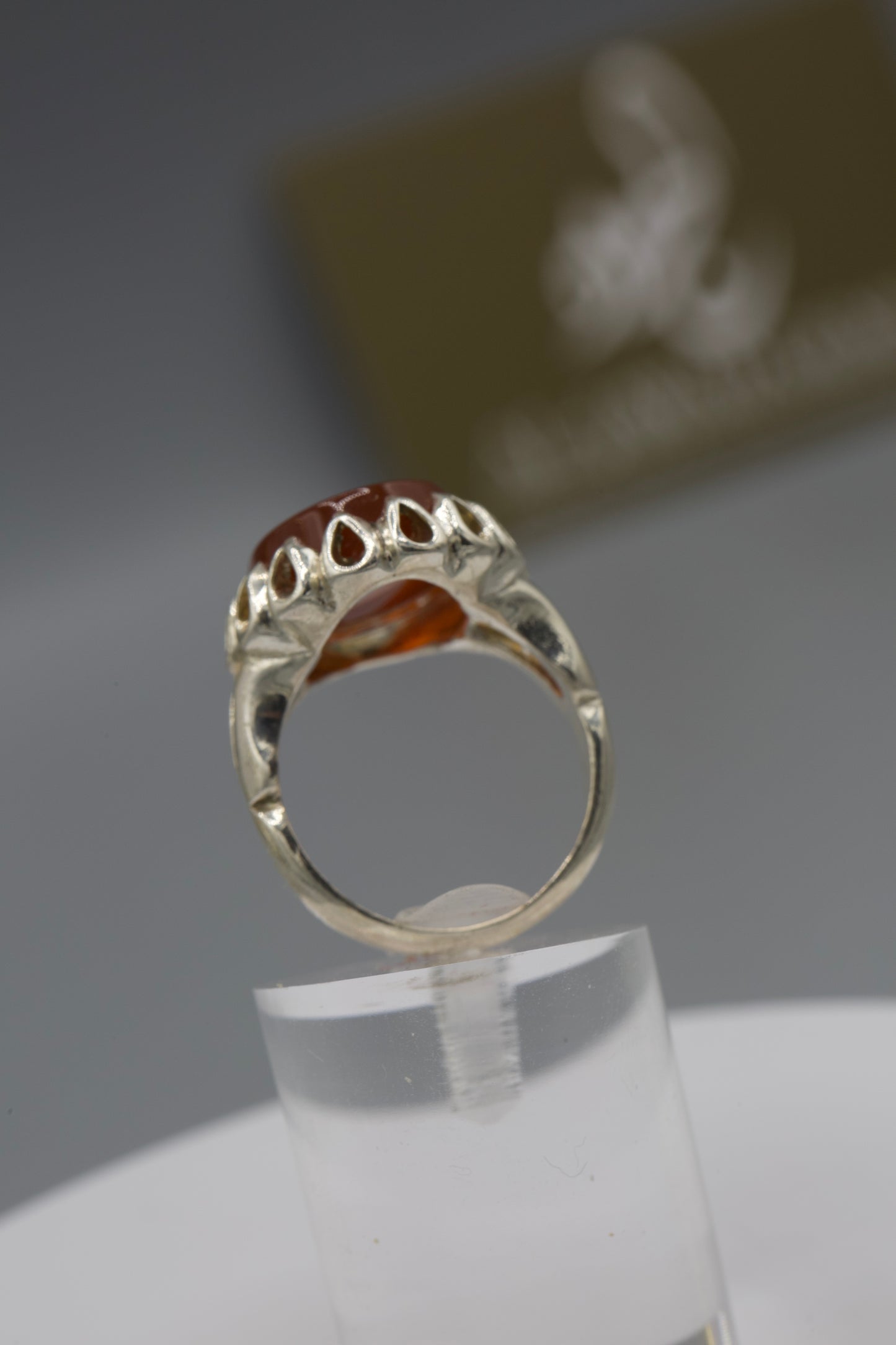 Men’s Safavid base “Ayn Ali” silver Ring