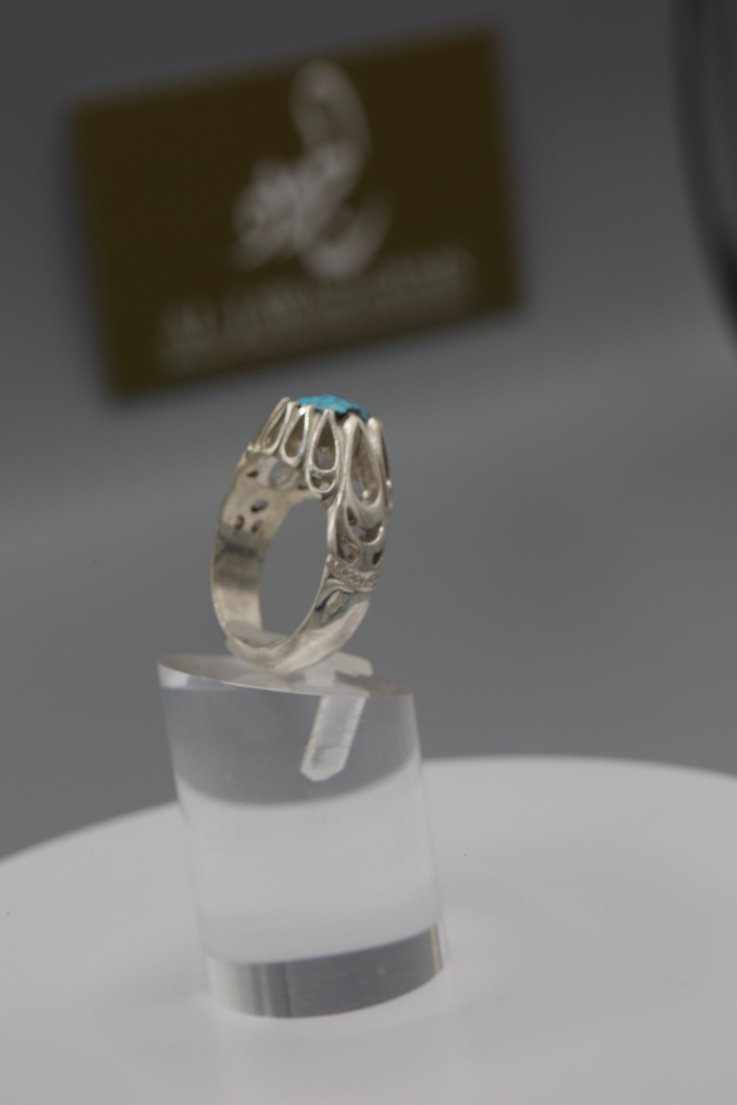 Ankabut Firouz silver men’s ring