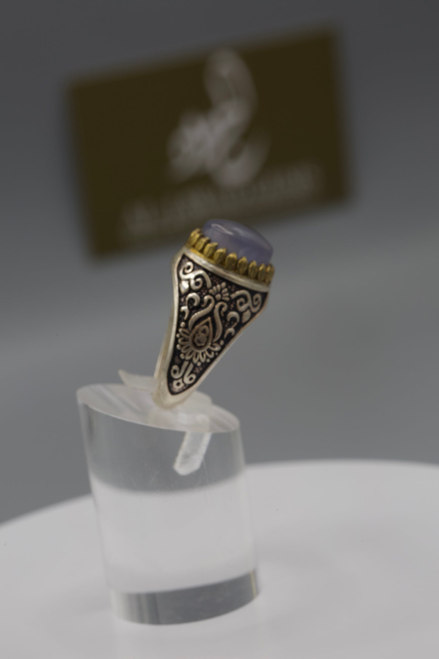 Sosani Aqeeq QalamZani silver ring