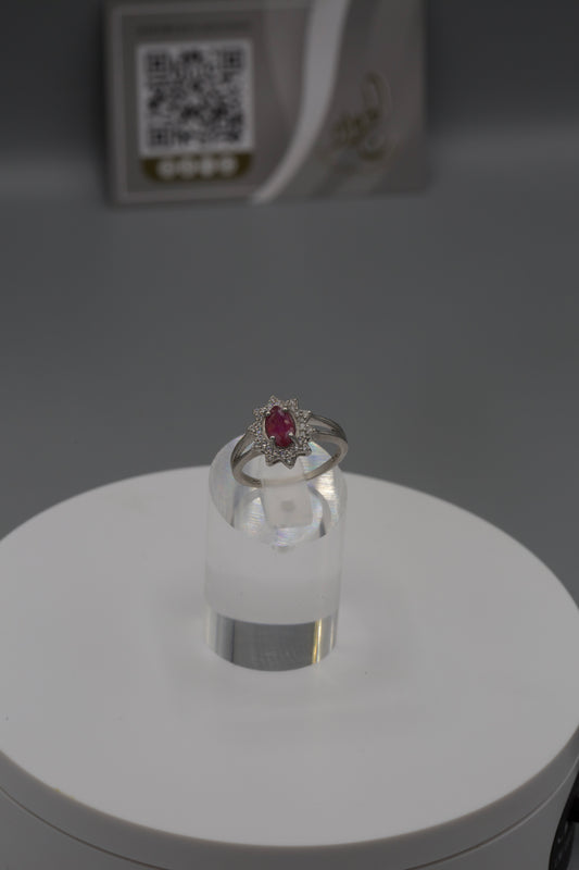 Women’s silver Ruby Ring [18]