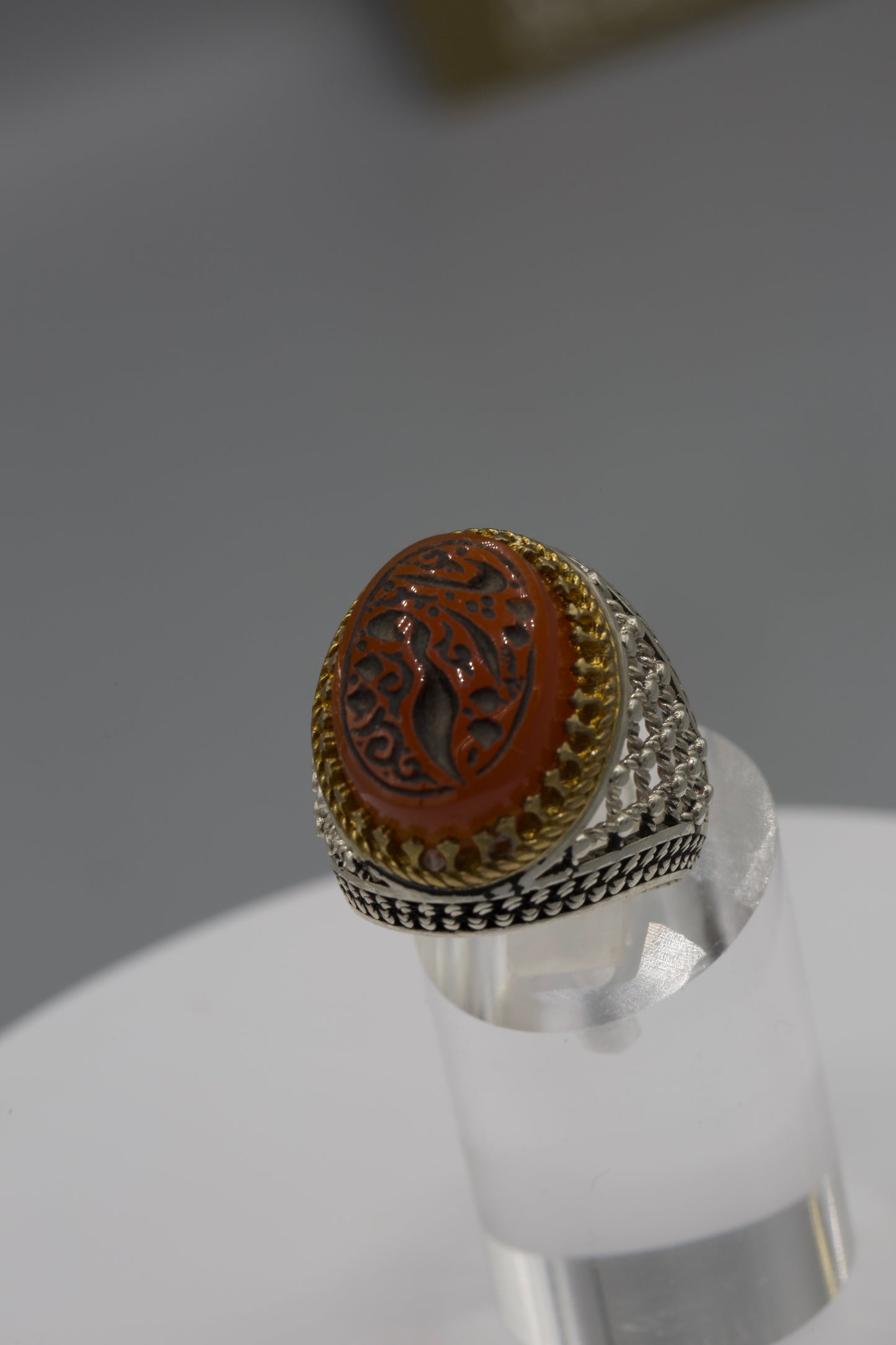 Dhareeh style ‘ya Ruqayya’ Aqeeq Ring
