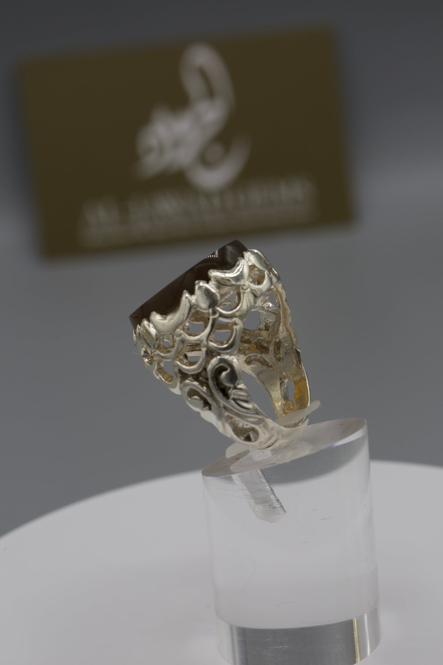 Aqeeq “Ashab alkisa” Silver Ring