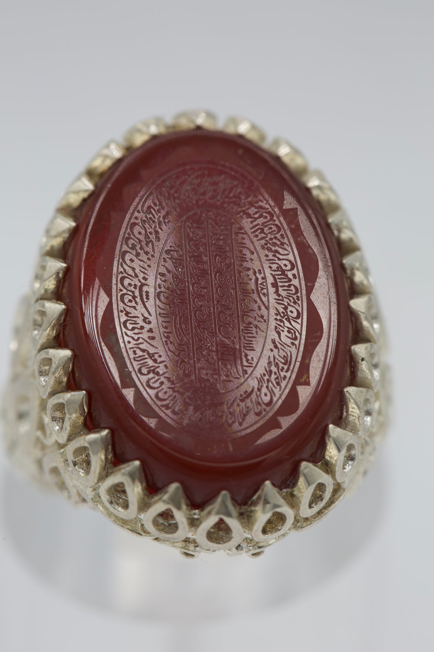 Men’s silver “Ayat al-kursi” engraved Ring