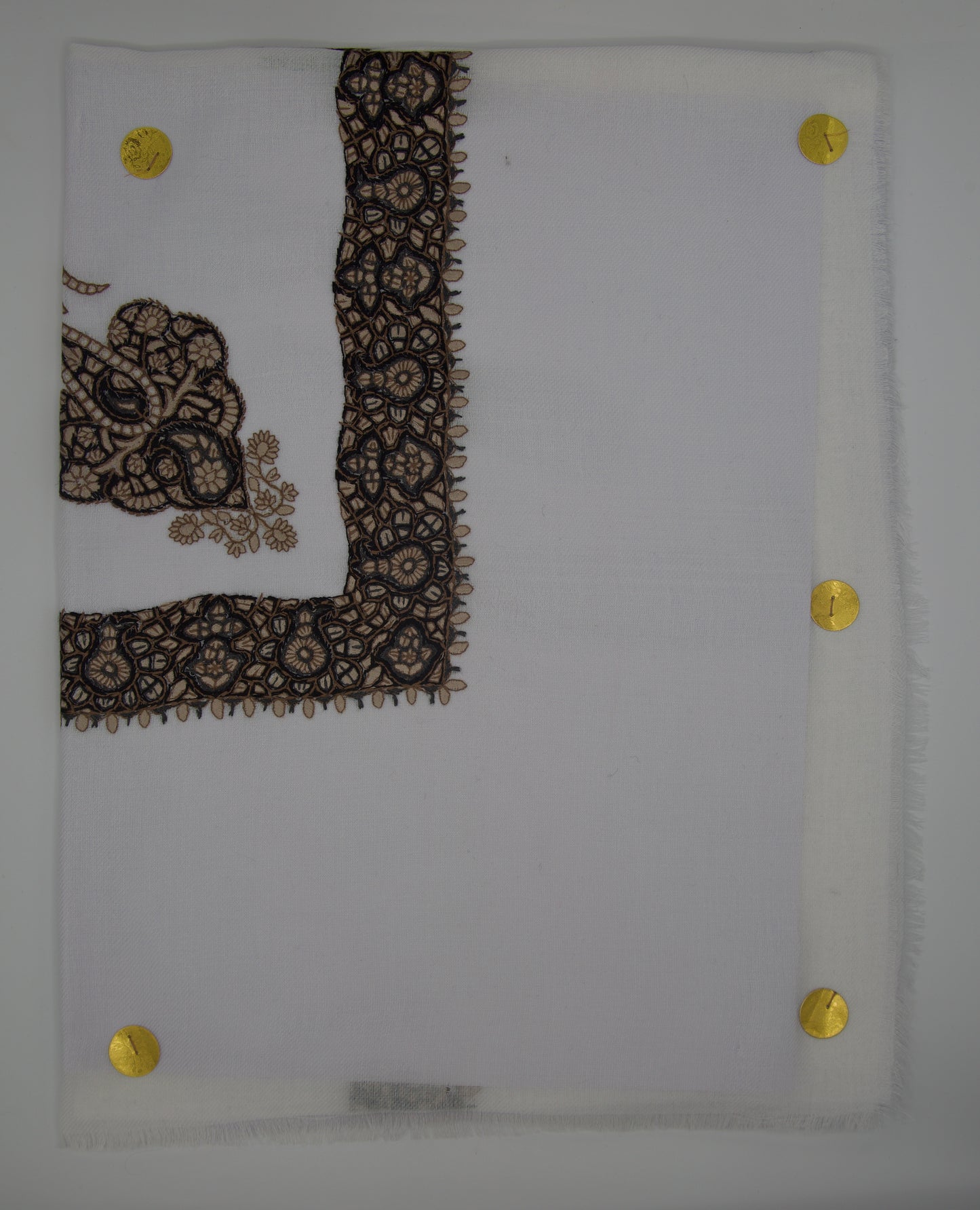 Authentic White Omani Shawl