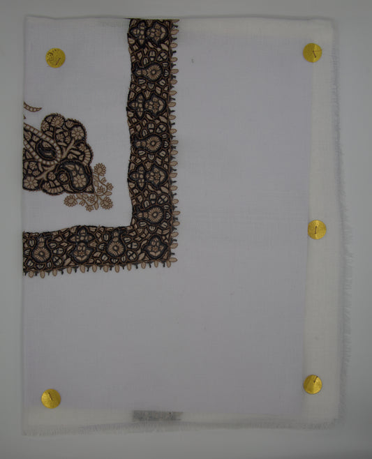 Authentic White Omani Shawl