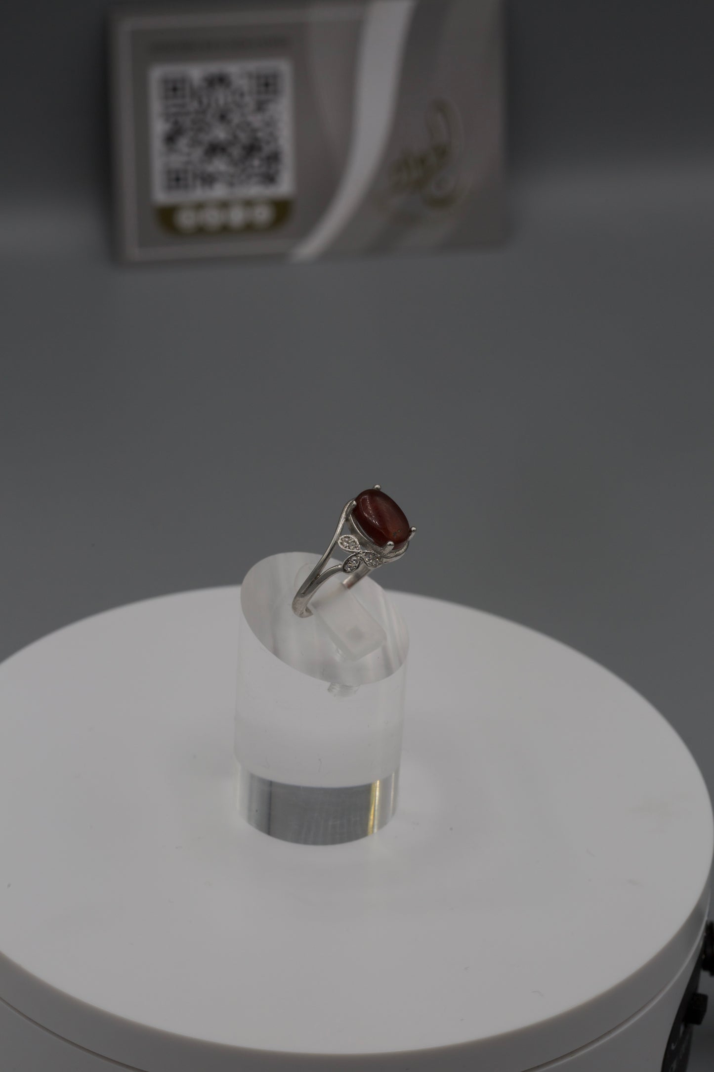 Aqeeq Yamani petal Design Ring