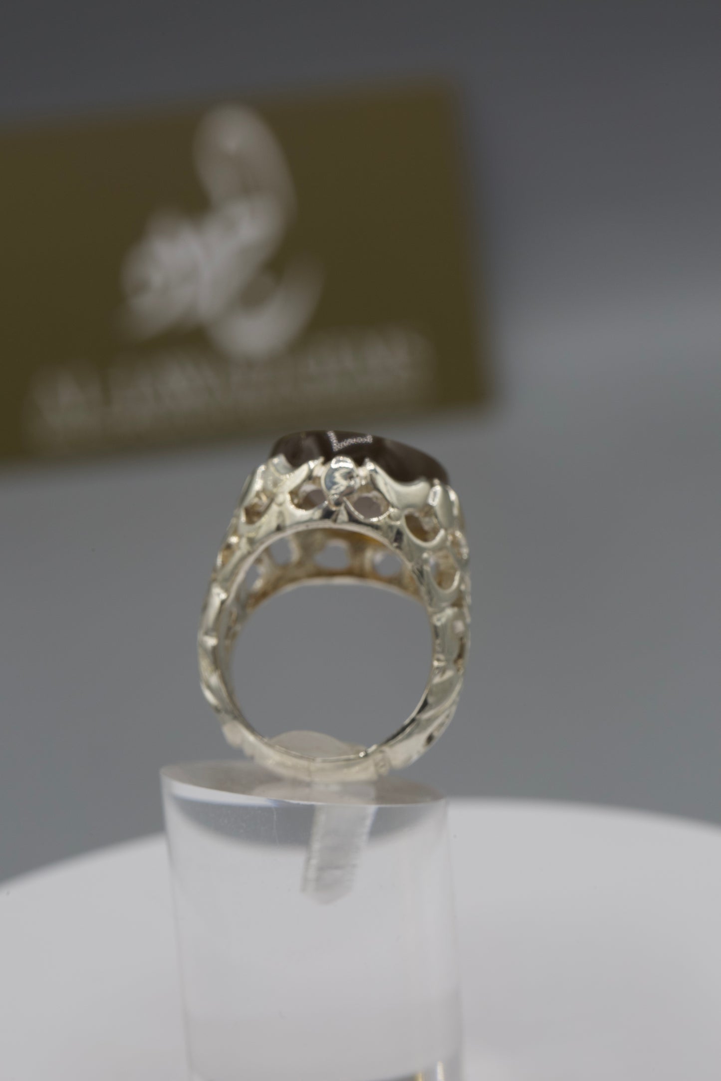 Aqeeq “Ashab alkisa” Silver Ring