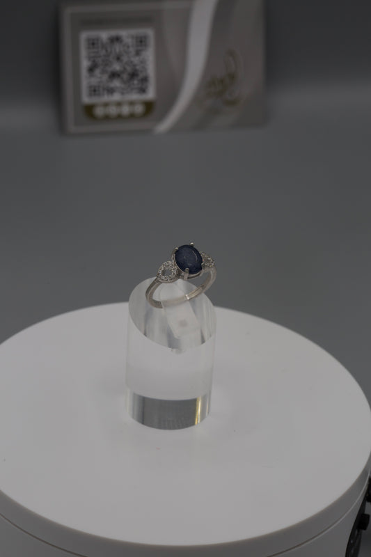 Heart Design Sapphire Ring