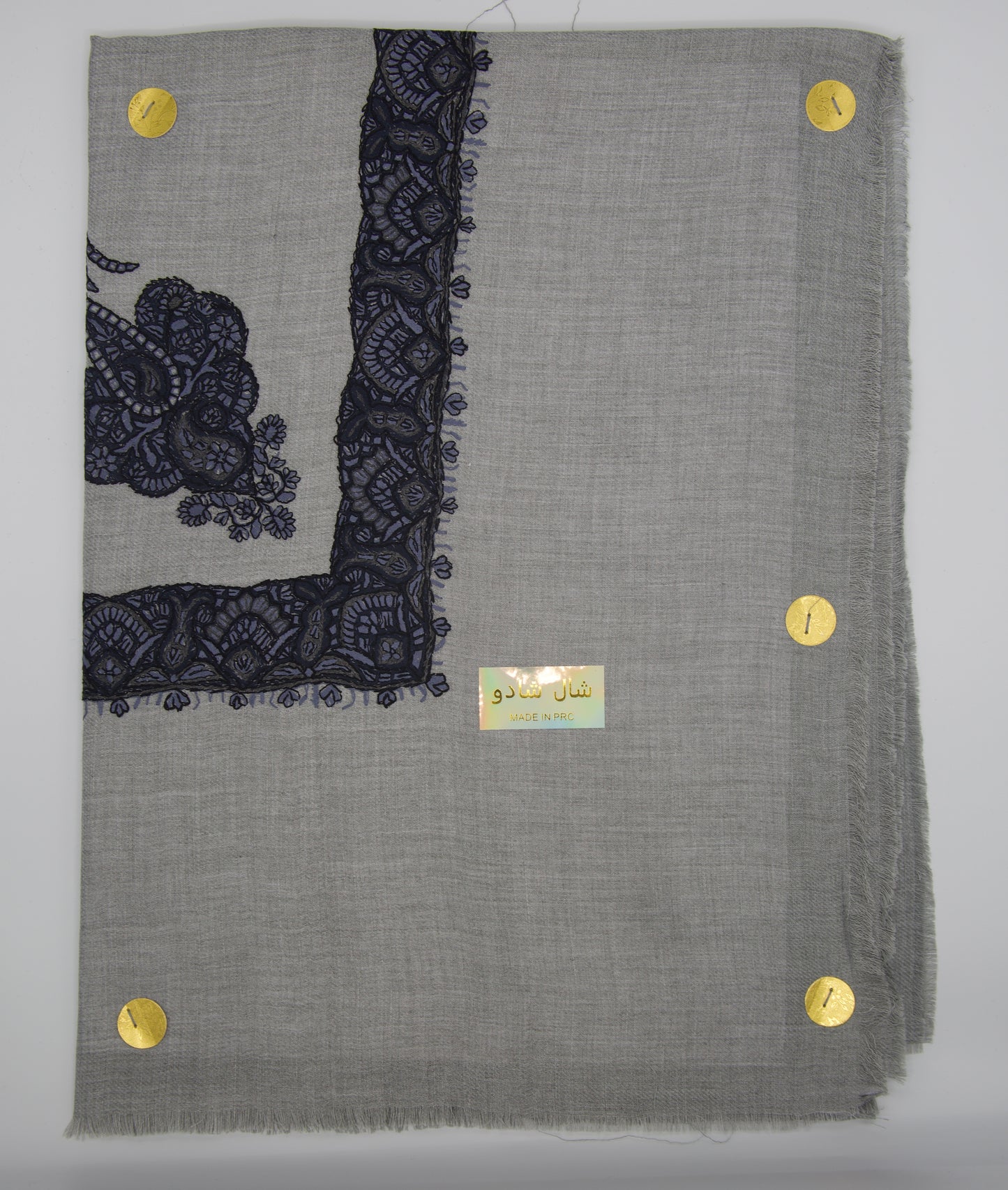 Authentic Grey Omani Shawl