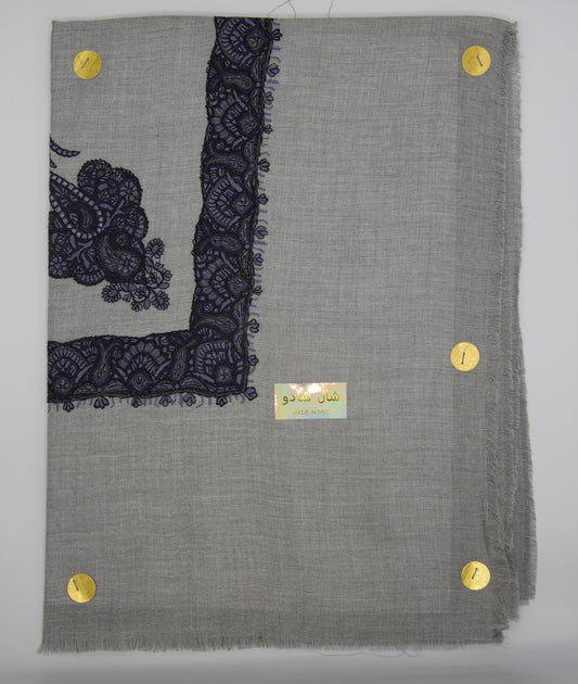 Authentic Grey Omani Shawl