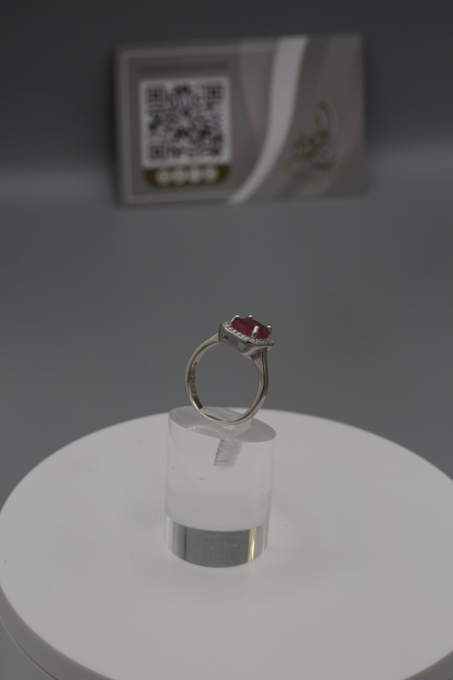 Square women’s Ruby Silver Ring [17]