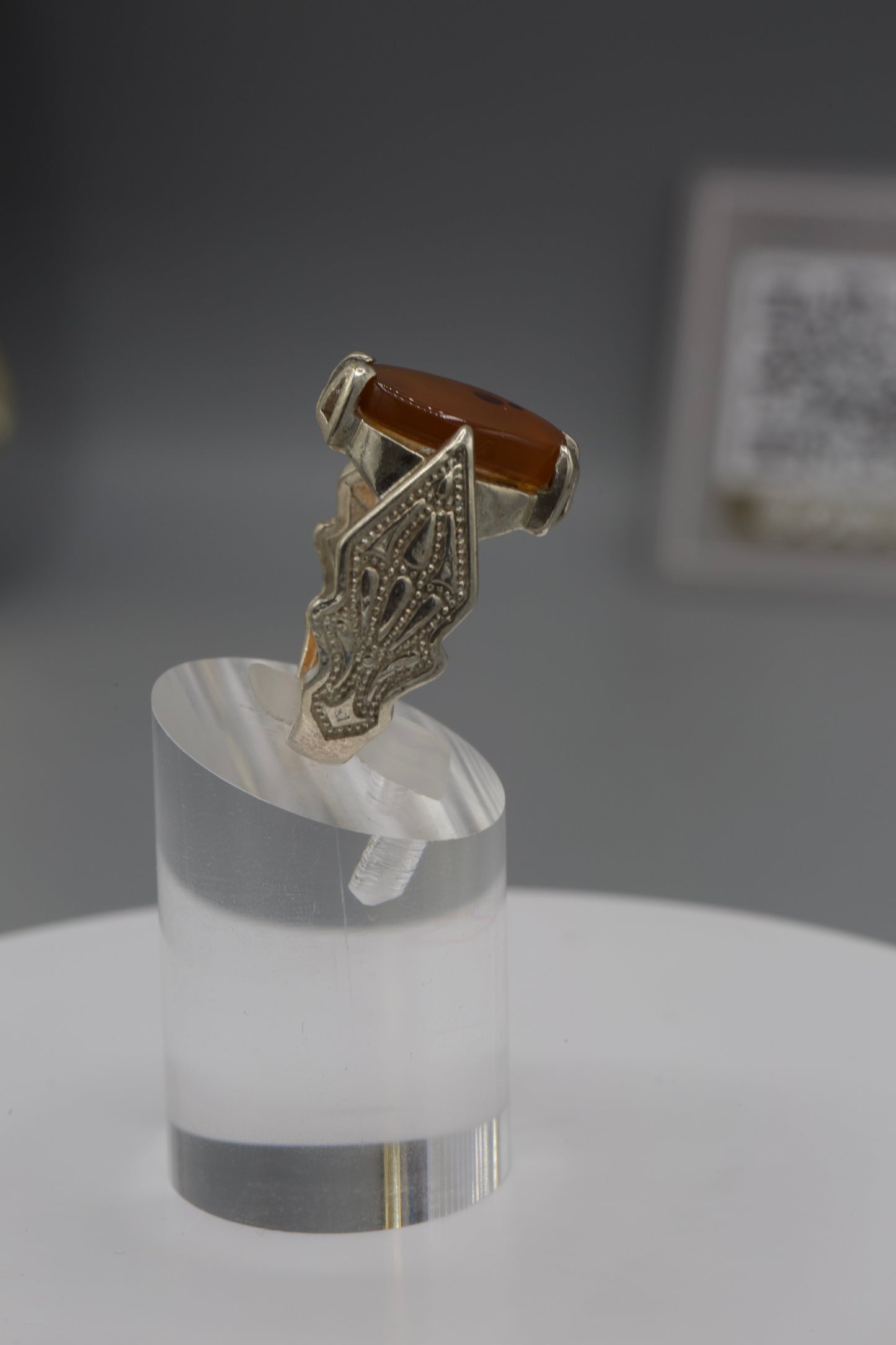 6 Prong Aqeeq Yemeni Ring