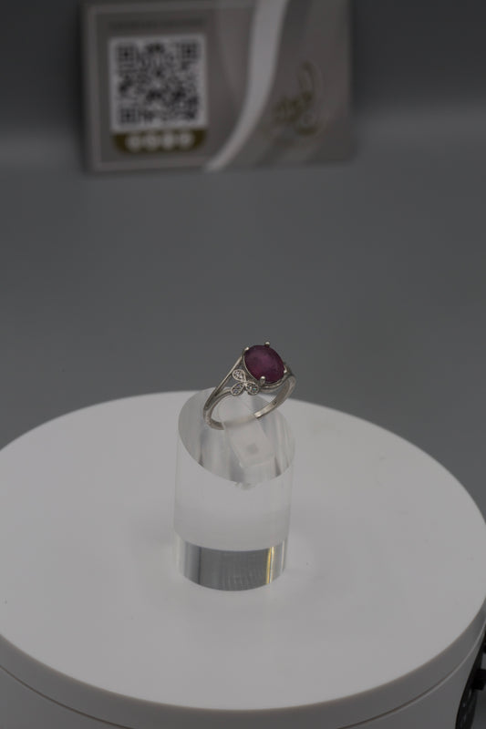 Women’s Ruby silver Ring [09]