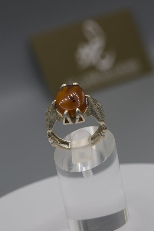 6 Prong Aqeeq Yemeni Ring