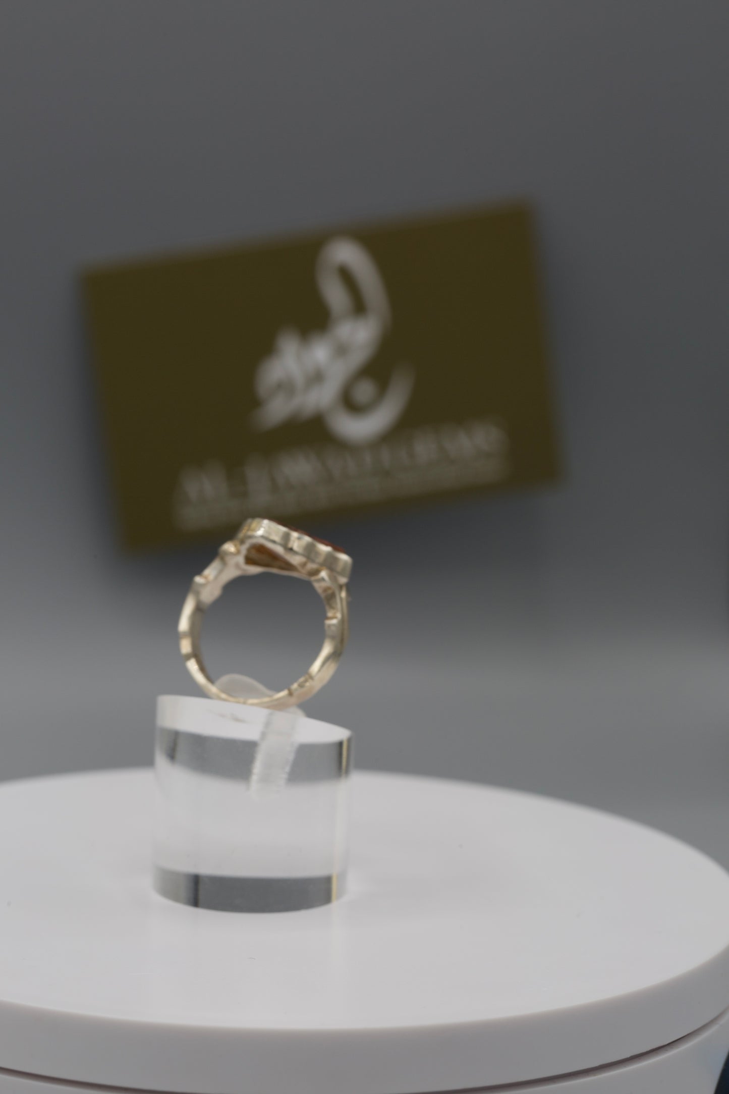 Red Aqeeq ‘Ya Ruqayyah’ Unisex Ring