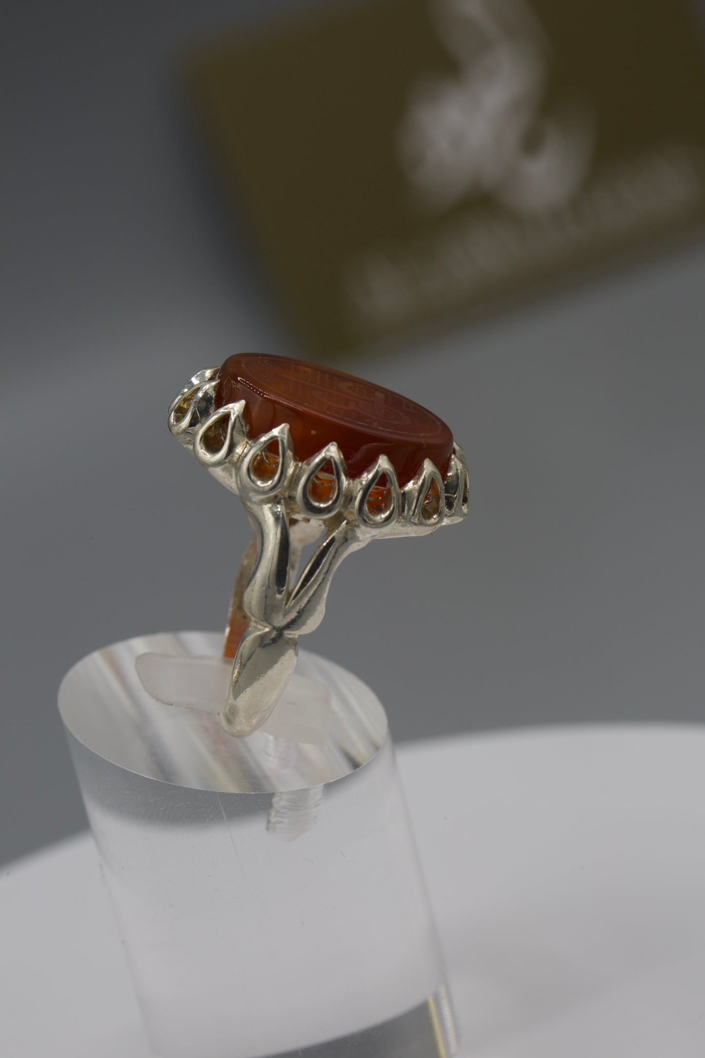 Men’s Safavid base “Ayn Ali” silver Ring
