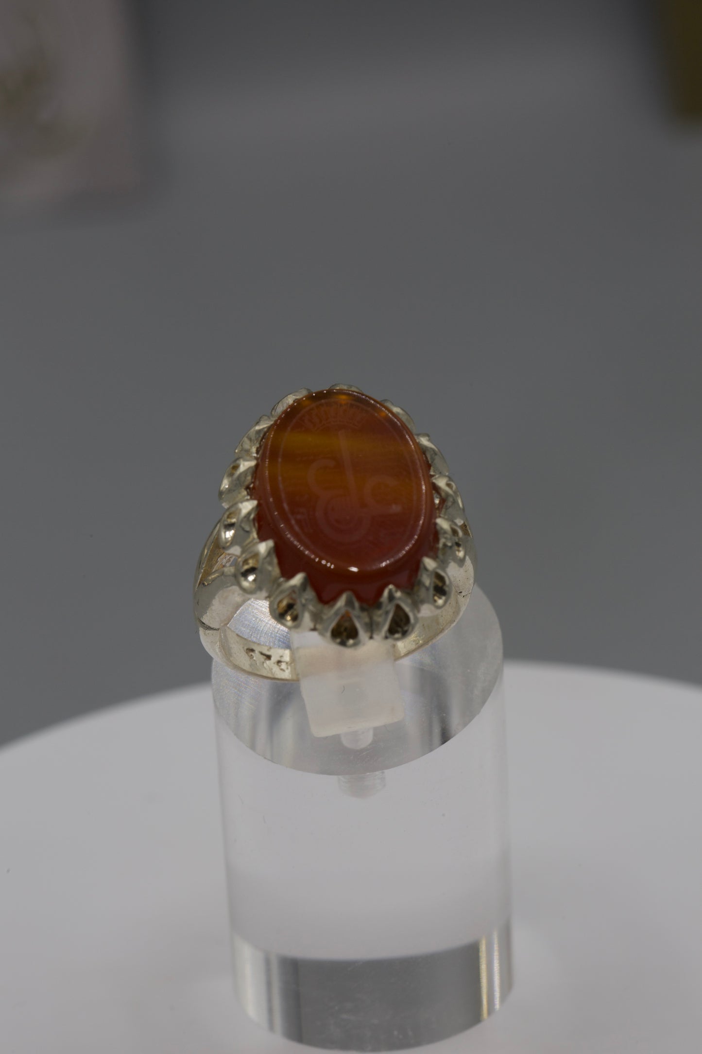 Men’s Safavid base “Ayn Ali” silver Ring