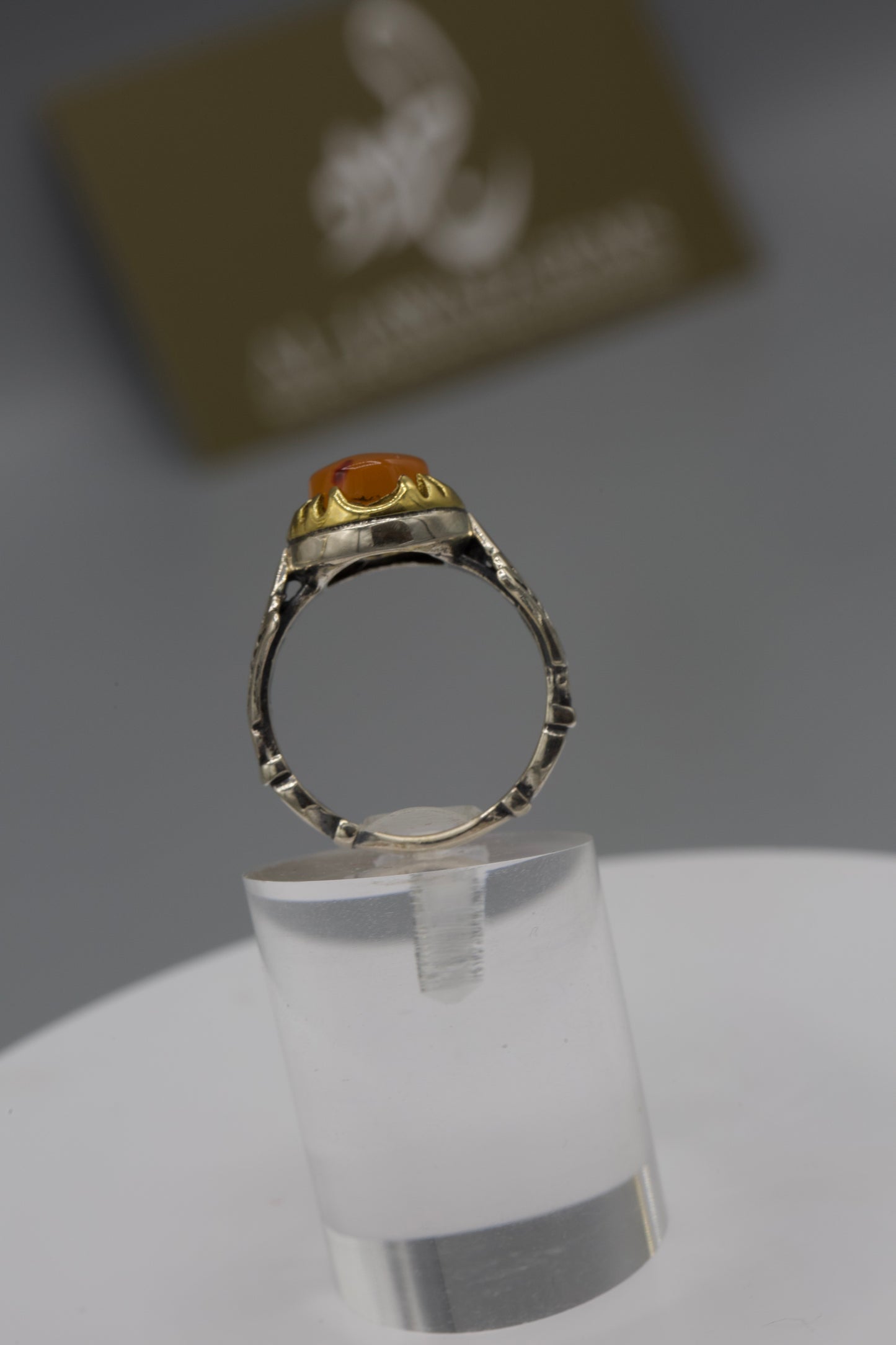 Safavid Small Aqeeq Yemeni Ring