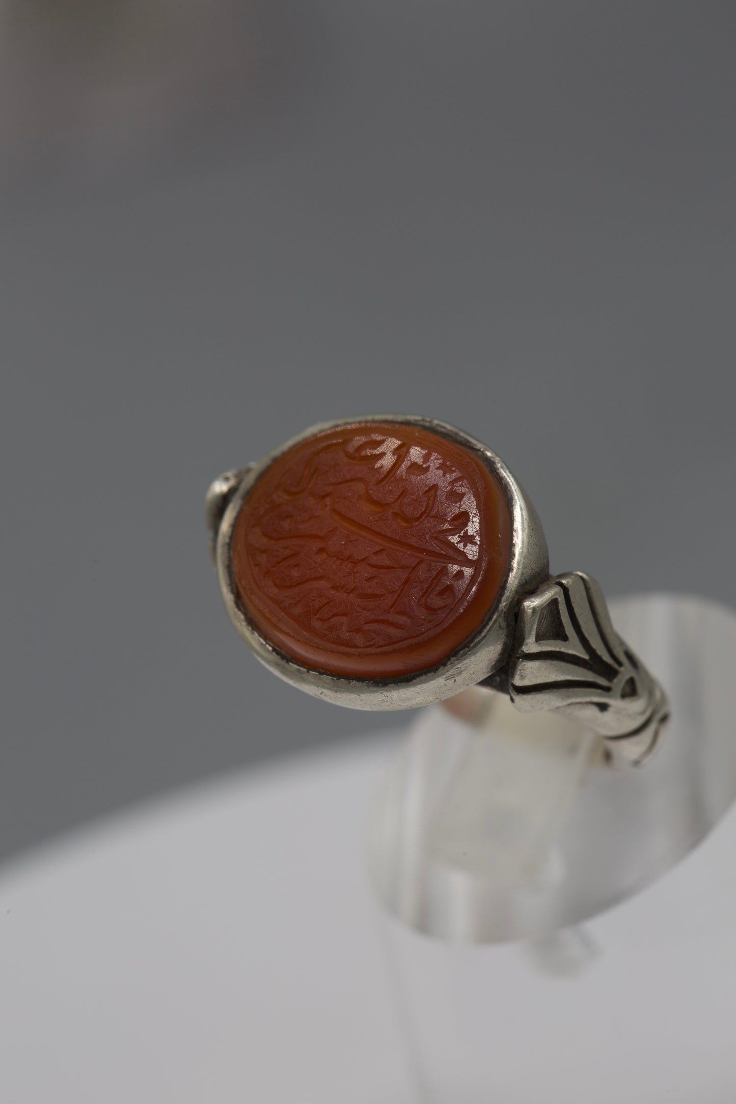 HANDMADE Yemeni Aqeeq silver ring