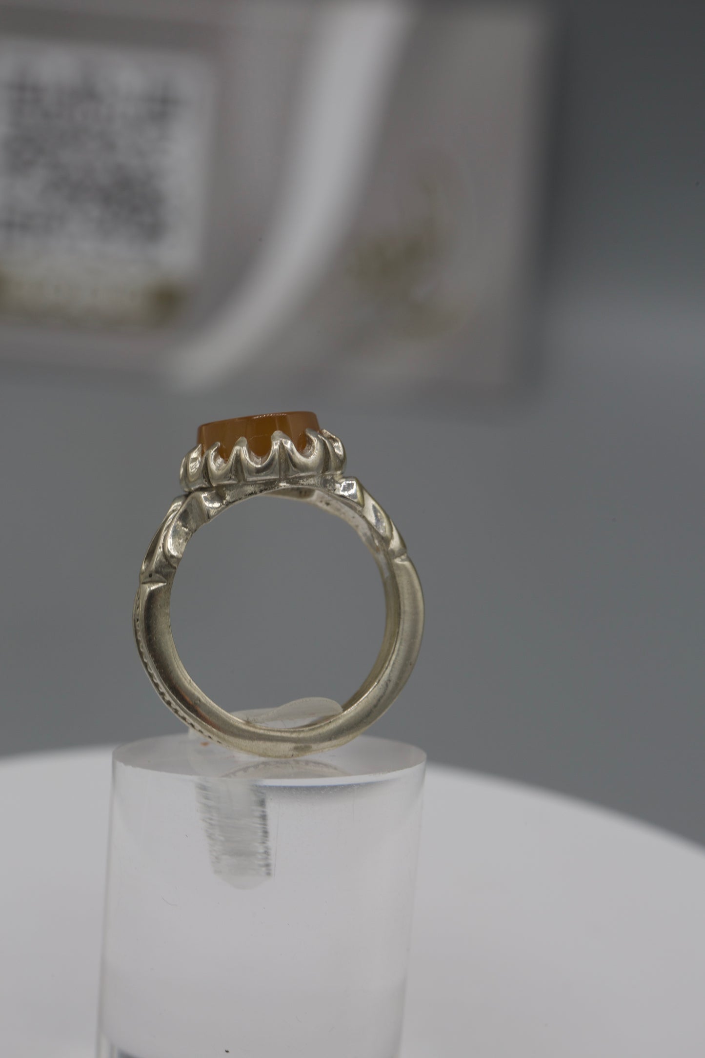 Small Yemeni Aqeeq ‘Ayat Al-Kursi’ ring