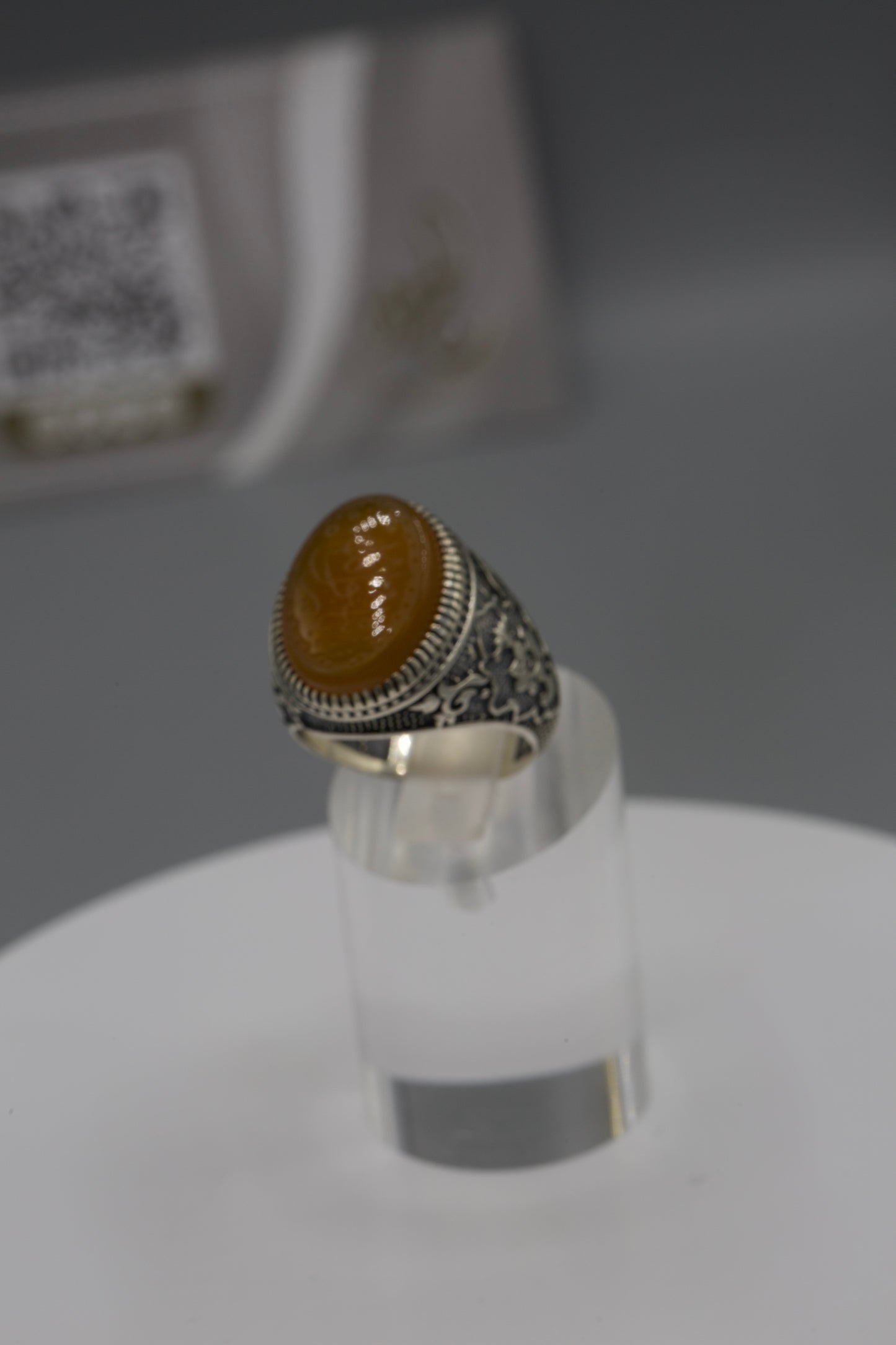 Qalam-Zani Yemeni Aqeeq ‘ya Rasool Allah’ Ring