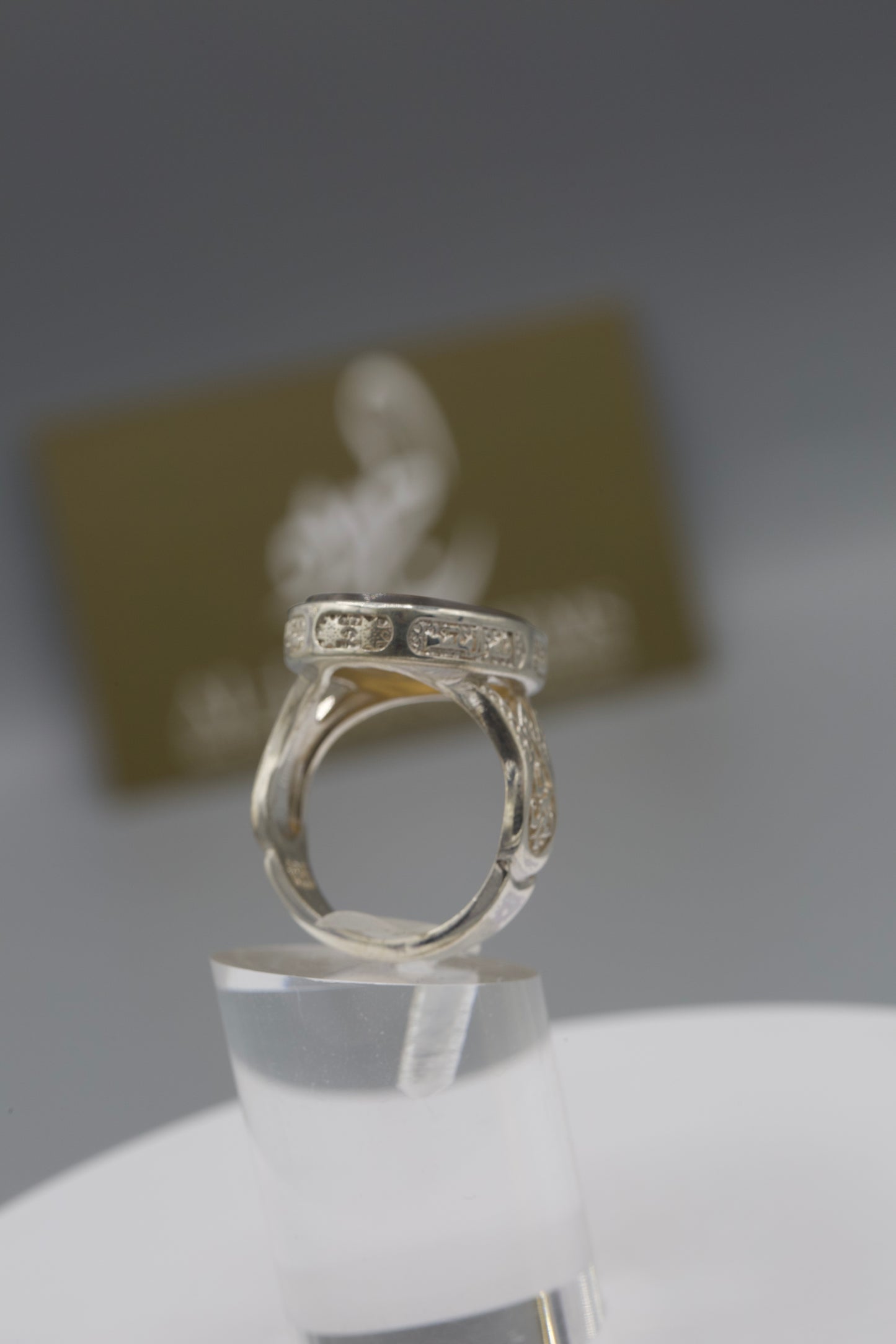 Aqeeq “Tawakul” silver Ring