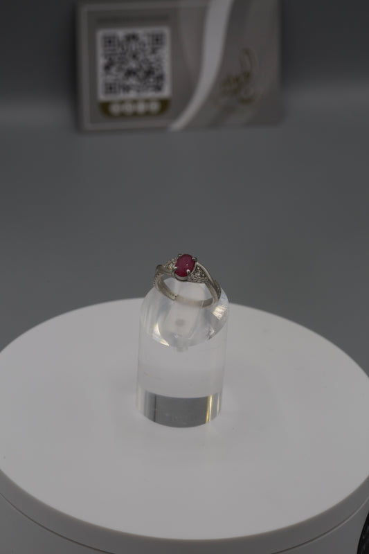 Women’s Ruby silver Ring [06]