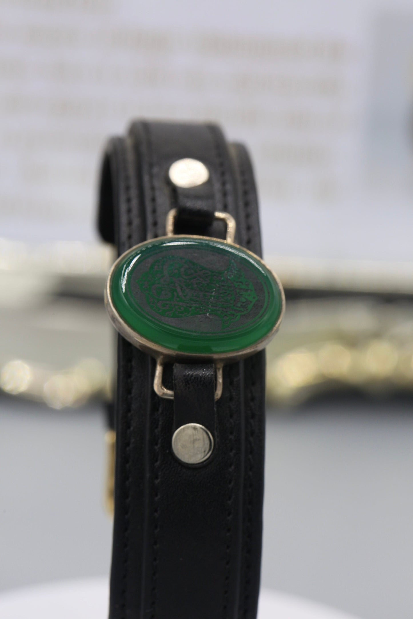 Green Aqeeq ‘Ya Fatima al-Zahra’ Wristband